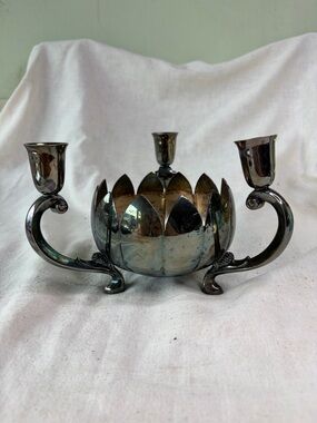 Reed & Barton Silver-Plated Bowl with Blue Label